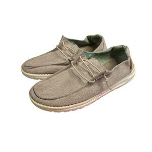 Hey Dude Wendy Gray Slip on Shoes Size 8